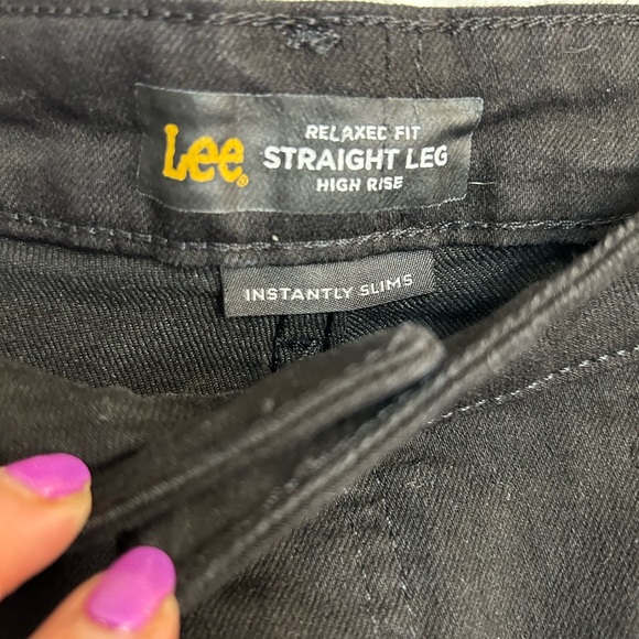 Lee High Rise Relax Fit Black Jeans - Picture 9 of 15